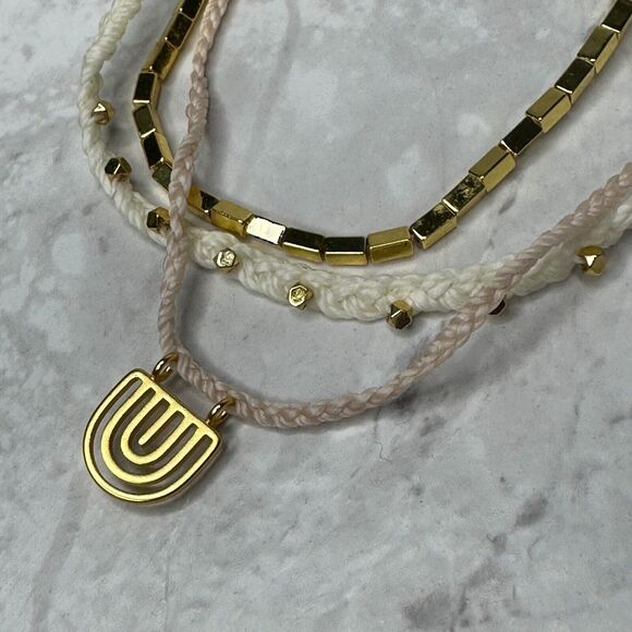 PuraVida Pura Vida Golden Rainbow Bracelet Stack Set of 3 - Picture 4 of 11